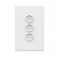 Legrand Inspyra 10A/10AX Vertical 3 Gang Switch Matte White