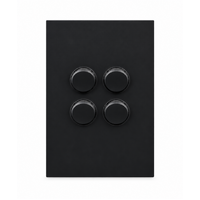 Legrand Inspyra 10A/10AX Vertical 4 Gang Switch Matte Grey