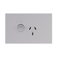 Legrand Inspyra 10A Horizontal Single Power Point Matte White
