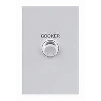 Legrand Inspyra 40A Double Pole Cooker Switch Matte White