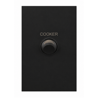 Legrand Inspyra 40A Double Pole Cooker Switch Matte Black