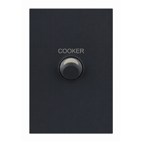 Legrand Inspyra 40A Double Pole Cooker Switch Matte Grey