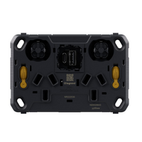 Legrand Inspyra 10A Horizontal Double Power Point Grid with USB A+C Charger