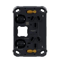 Legrand Inspyra 10A Vertical Double Power Point Grid with Extra Function Hole
