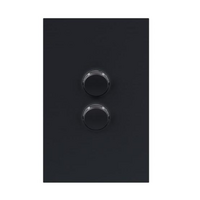 Legrand Inspyra 2 Gang Switch Coverplate Matte Grey