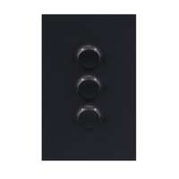 Legrand Inspyra 3 Gang Switch Coverplate Matte Grey