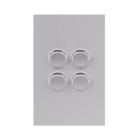 Legrand Inspyra 4 Gang Switch Coverplate Matte White