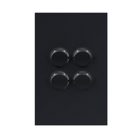 Legrand Inspyra 4 Gang Switch Coverplate Matte Grey