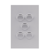 Legrand Inspyra 5 Gang Switch Coverplate Matte White