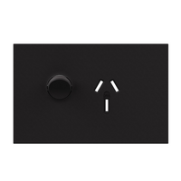 Legrand Inspyra 20A Horizontal Single Power Point Coverplate Matte Black