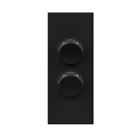 Legrand Inspyra 2 Gang Architrave Switch Coverplate Matte Black
