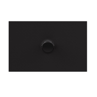 Legrand Inspyra 1 Gang Switch Grid & Coverplate Matte Black