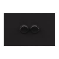 Legrand Inspyra 2 Gang Switch Grid & Coverplate Matte Black
