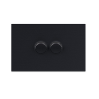 Legrand Inspyra 2 Gang Switch Grid & Coverplate Matte Grey