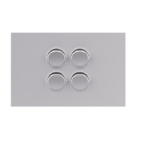 Legrand Inspyra 4 Gang Switch Grid & Coverplate Matte White