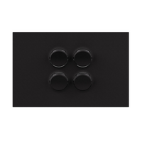 Legrand Inspyra 4 Gang Switch Grid & Coverplate Matte Black