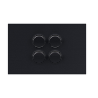 Legrand Inspyra 4 Gang Switch Grid & Coverplate Matte Grey