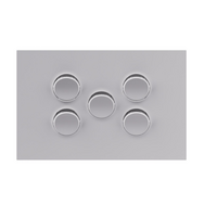 Legrand Inspyra 5 Gang Switch Grid & Coverplate Matte White