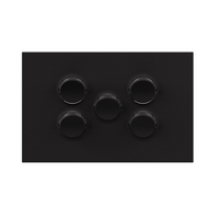 Legrand Inspyra 5 Gang Switch Grid & Coverplate Matte Black