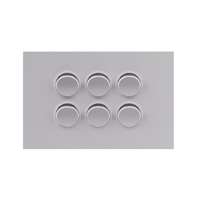 Legrand Inspyra 6 Gang Switch Grid & Coverplate Matte White
