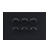 Legrand Inspyra 6 Gang Switch Grid & Coverplate Matte Grey