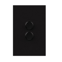 Legrand Inspyra with Netatmo 100W 2 Gang Vertical Smart Switch Matte Black