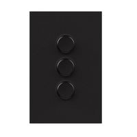 Legrand Inspyra with Netatmo 100W 3 Gang Vertical Smart Switch Matte Black
