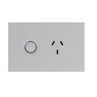 Legrand Inspyra with Netatmo Push Button 10A Single Horizontal Connected Power Point Matte White