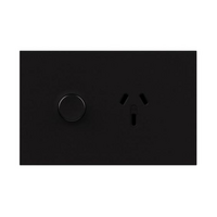Legrand Inspyra with Netatmo Push Button 10A Single Horizontal Connected Power Point Matte Black