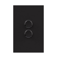 Legrand Inspyra with Netatmo 2 Gang Grid & Coverplate Matte Black