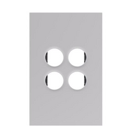 Legrand Inspyra with Netatmo 2 Gang Wireless Clip-in Grid & Coverplate Matte White