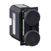 Legrand Inspyra with Netatmo Wireless Clip-in Fan Controller 1 Module Mechanism Matte Grey