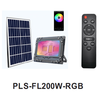 Plusrite 200W Solar Floodlight LED RGB