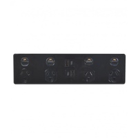 Trader Puma 4 Gang Power Point with USB A&C Charger Black