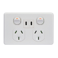 Trader Puma Double GPO 10A With USB C+C