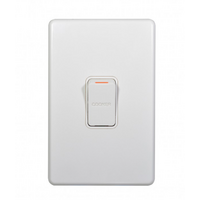 Trader Puma 45A Oven Switch Double Pole Vertical White
