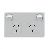 Repelec PyroPIP Double Power Point 10A Double Pole Heat Sensitive Fire Safe GPO