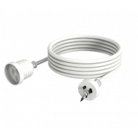 Trader Cord Extension Socket 10A 250V AC Length 10m White