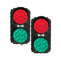 Redbank Black Stop/Go LED Signal Light Set - 12-24V DC (Master & Slave Unit)