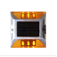 Solar Powered Road Stud Flashing Amber