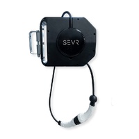 SEVR 22kW Wall Mounted Retractable EV Charging Cable Reel