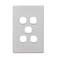 Trader Thriftee Five Gang Switch Plate