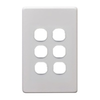 Trader Thriftee Six Gang Switch Plate