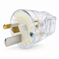 Trader Taipan 15A 250V Rigid Cover Transparent Plug Top