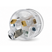 Trader Taipan 15A 250V Transparent Side Entry Plug Top