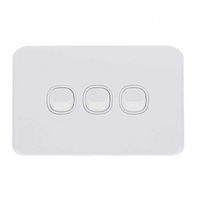 Repelec Tradesave Sleek 3 Gang Switch Horizontal