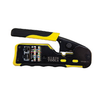 Klein Ratcheting Cable Crimper / Stripper / Cutter for Pass-Thru