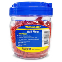 Klein Anchor Wall Plug Red Length 25mm In Storage Jar Of 200 Plugs