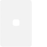 Hager Allure Switch Plate & Grid Hybrid Matt White