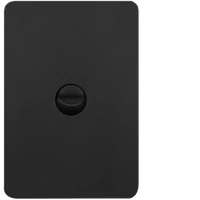 Hager Allure Switch Plate Matt Black